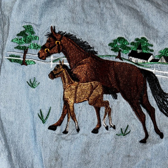 Vintage MANDAL BAY XXL 
unique horse embroidered design - Picture 2 of 11